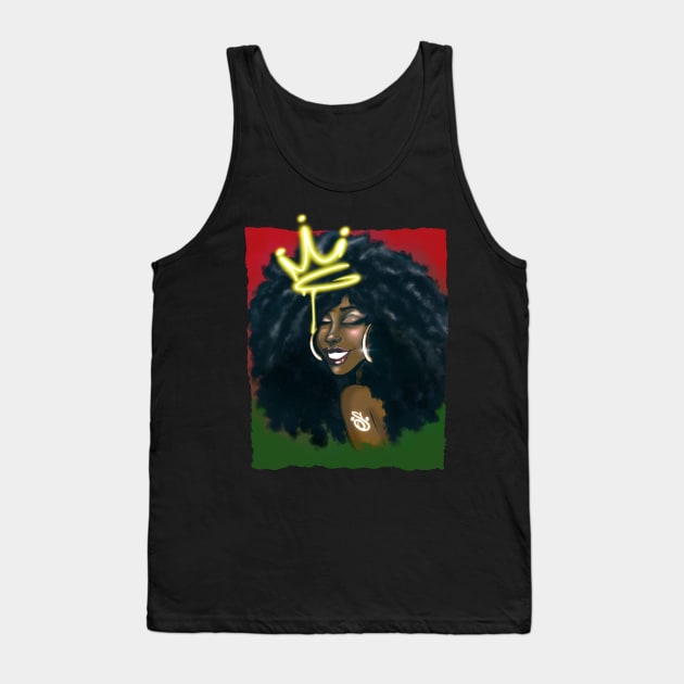 Natural Queen Tank Top by TyteKnitz_Tees